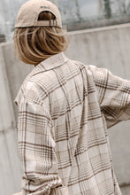 Load image into Gallery viewer, Plaid Shacket with Removable Hood (Preorder)
