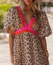 Load image into Gallery viewer, Color Block Leopard Printed Maxi Dress (Preorder)
