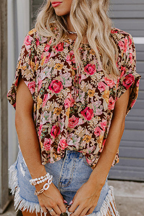 Floral Printed Blouse (Preorder)