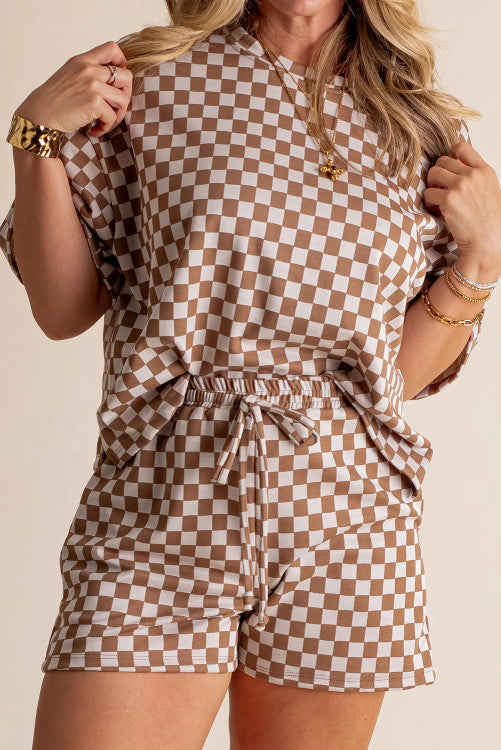 Plus Checkered Two Piece Set (Preorder)